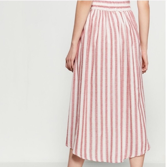 Max Studio Midi Striped Skirt - Picture 2 of 6